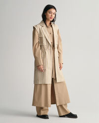 Gilet in jaquard a catena