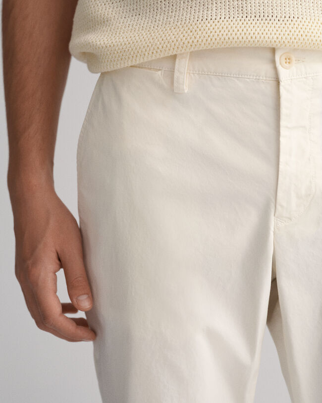 Pantaloni chino Hallden Sunfaded slim fit