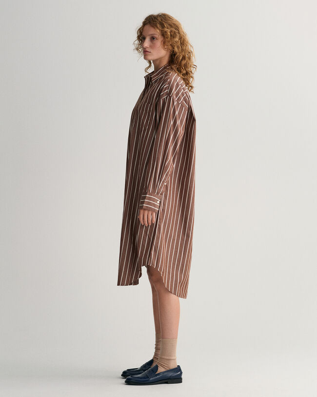 Abito chemisier a righe oversize
