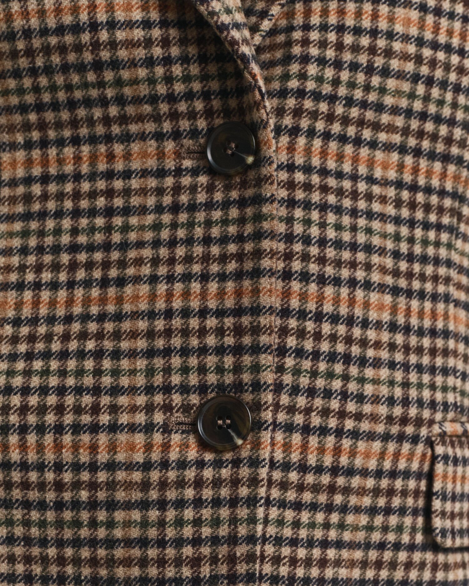 Blazer pied-de-poule in lana regular fit