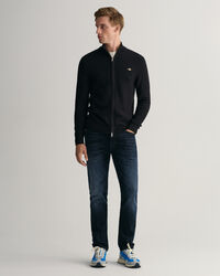 Cardigan in cotone testurizzato