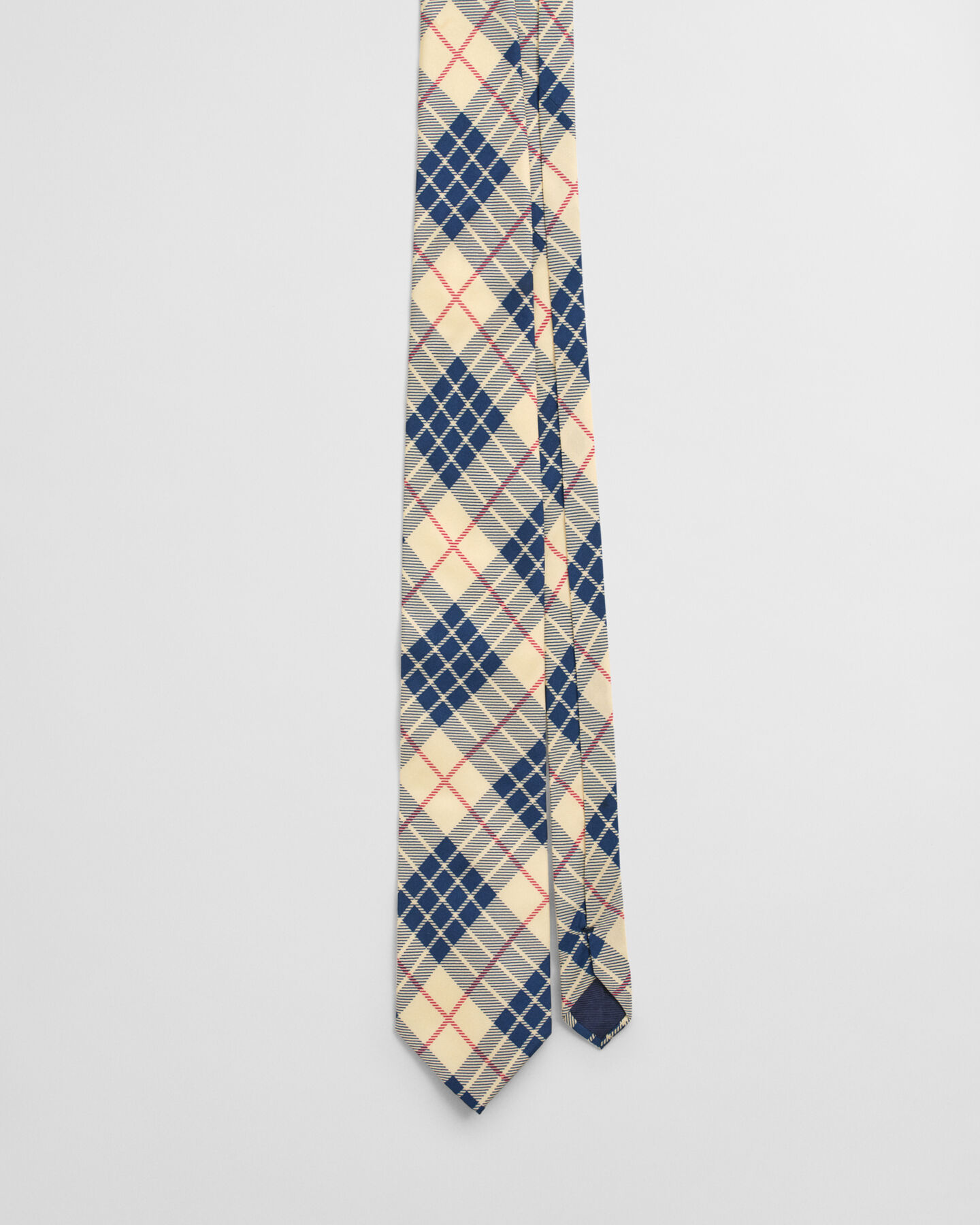 Cravatta in seta stampa a quadri