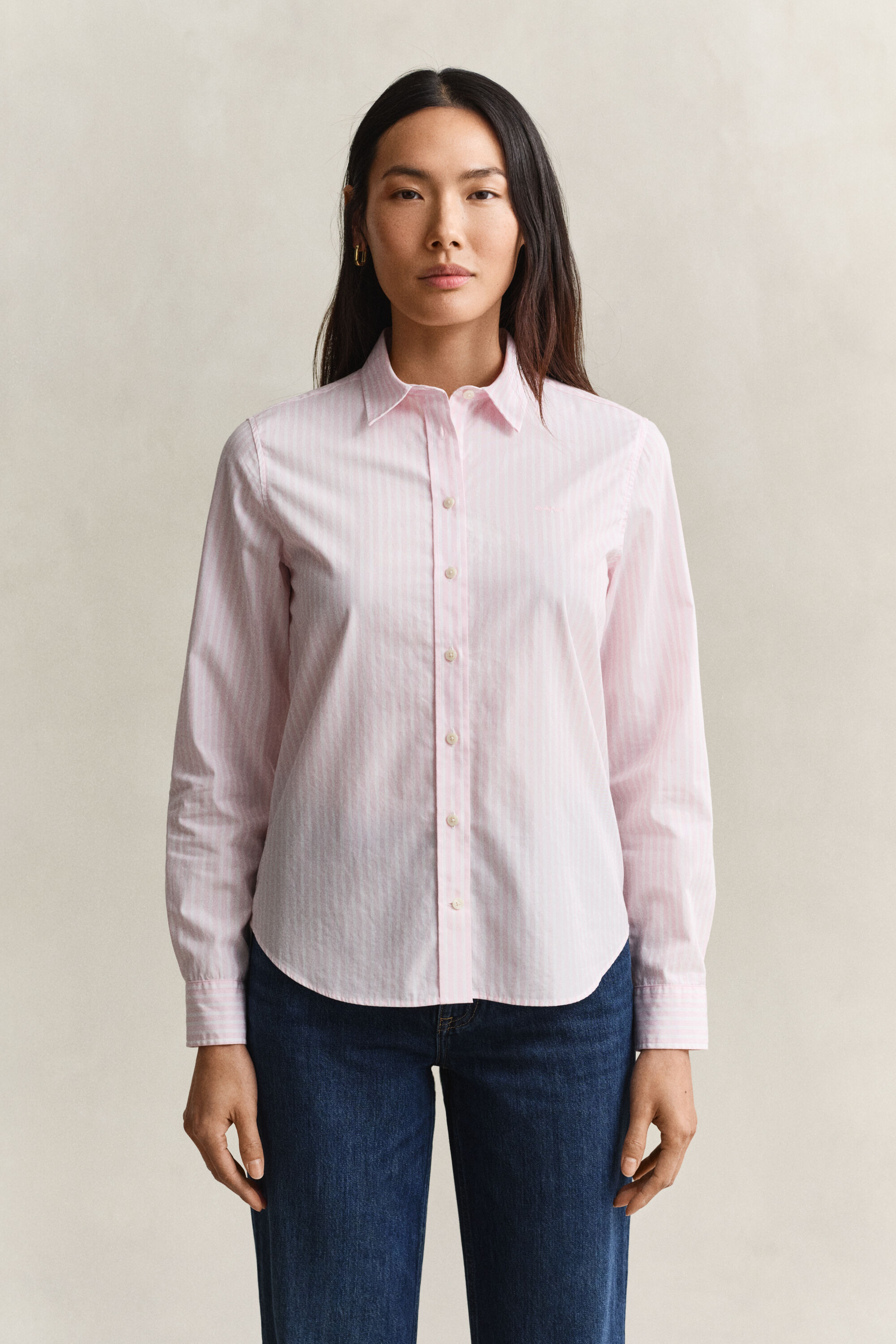 Camicia in popeline a righe Classic regular