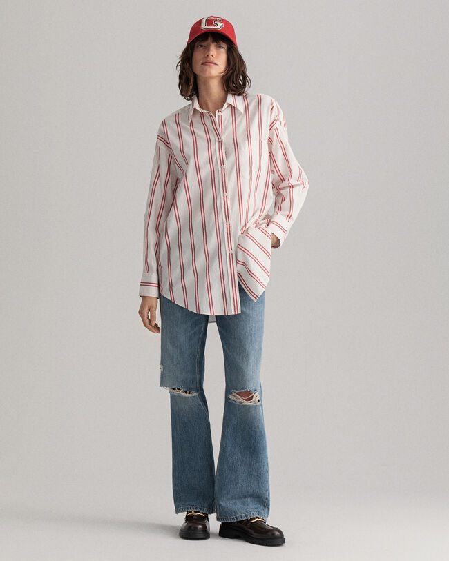 Camicia a righe oversize