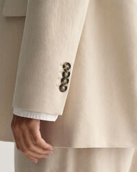 Blazer di lino elasticizzato regular fit