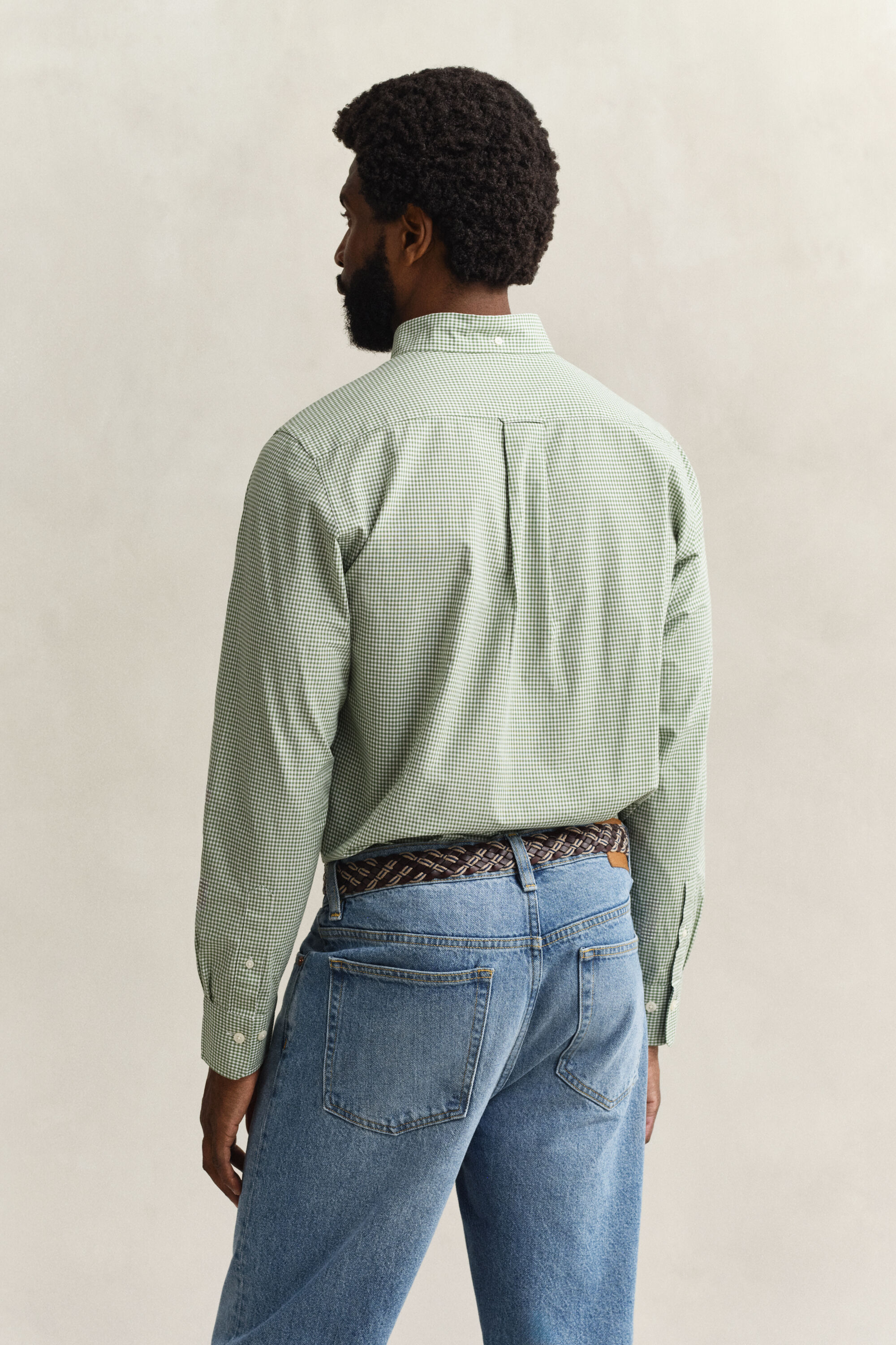 Camicia classica in popeline percalle