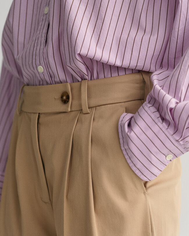 Pantaloni chino a vita alta relaxed fit