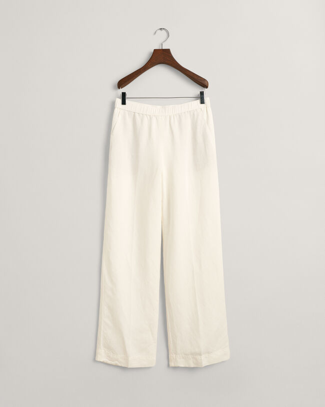 Pantaloni Pull-on in misto lino relaxed fit