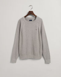 Maglia Casual girocollo in cotone a coste teens