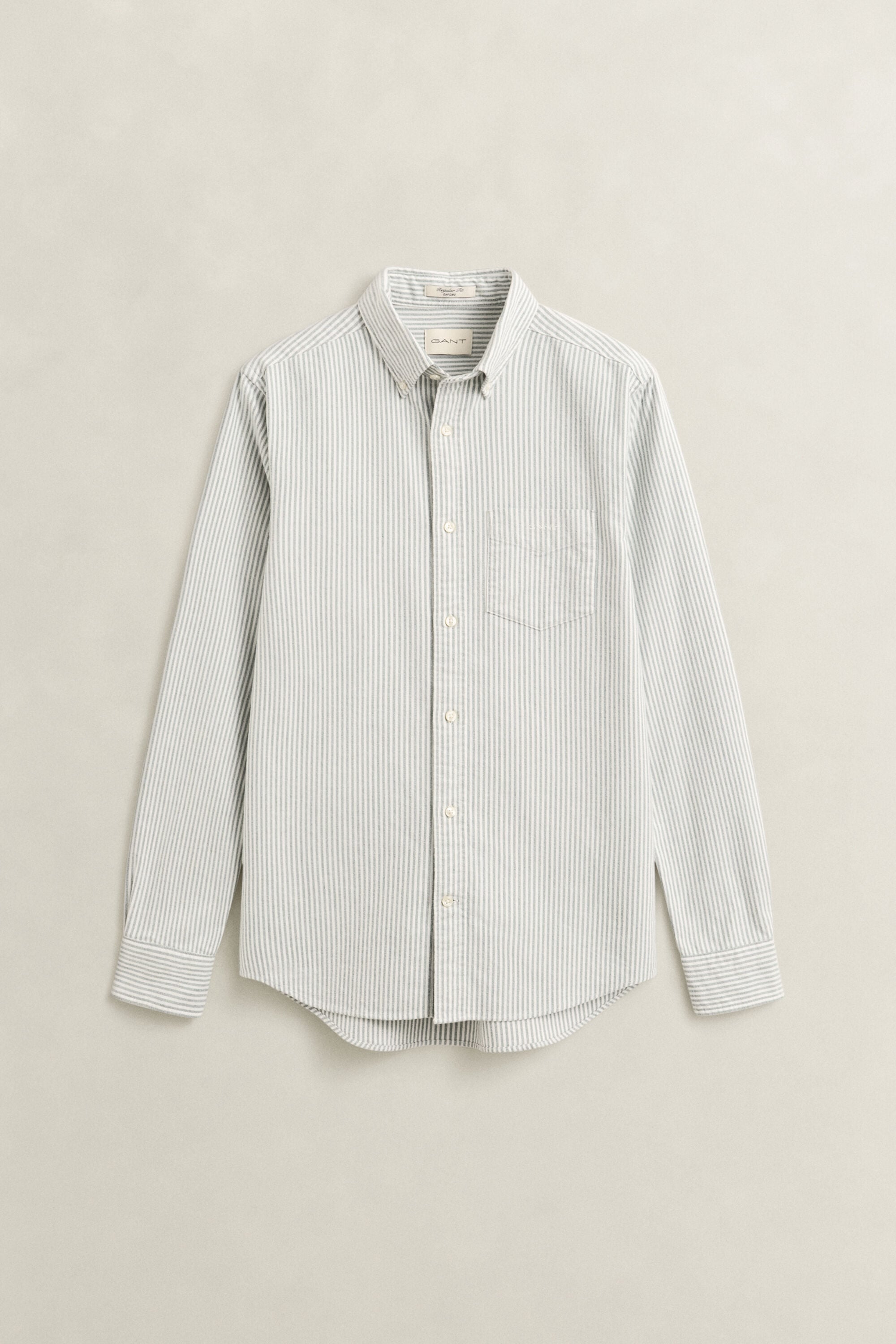 Camicia Oxford spazzolata a righe