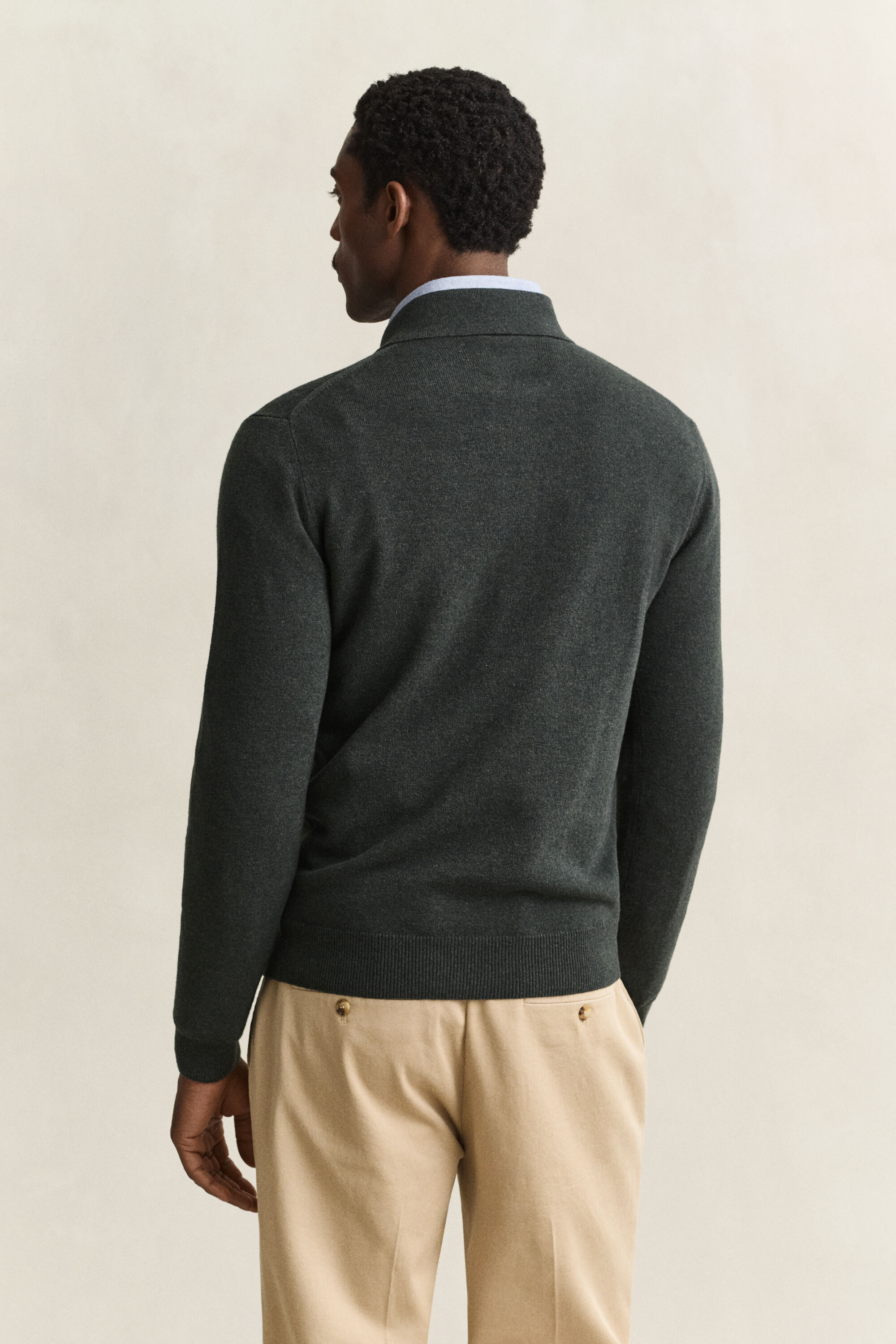 Maglia polo in finissima lana d’agnello