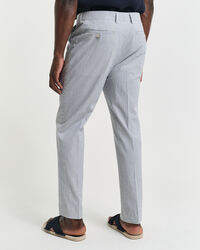 Pantaloni da abito in seersucker affusolati slim fit