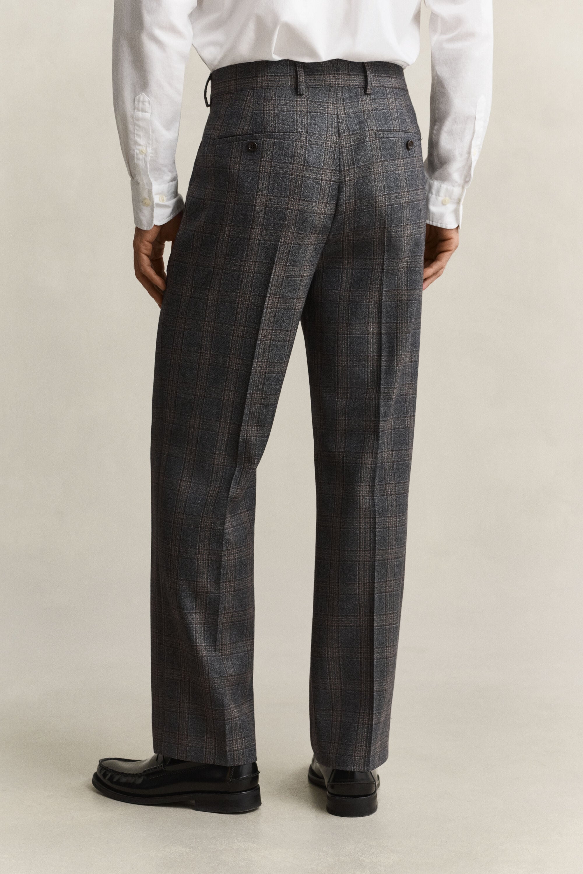 Pantaloni da abito a quadri Glen