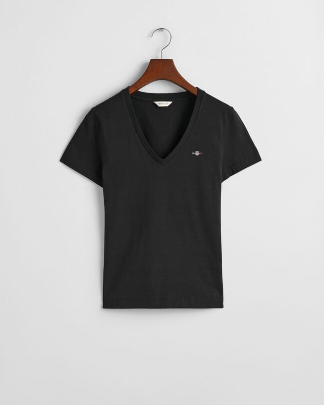 T-shirt Shield con scollo a V