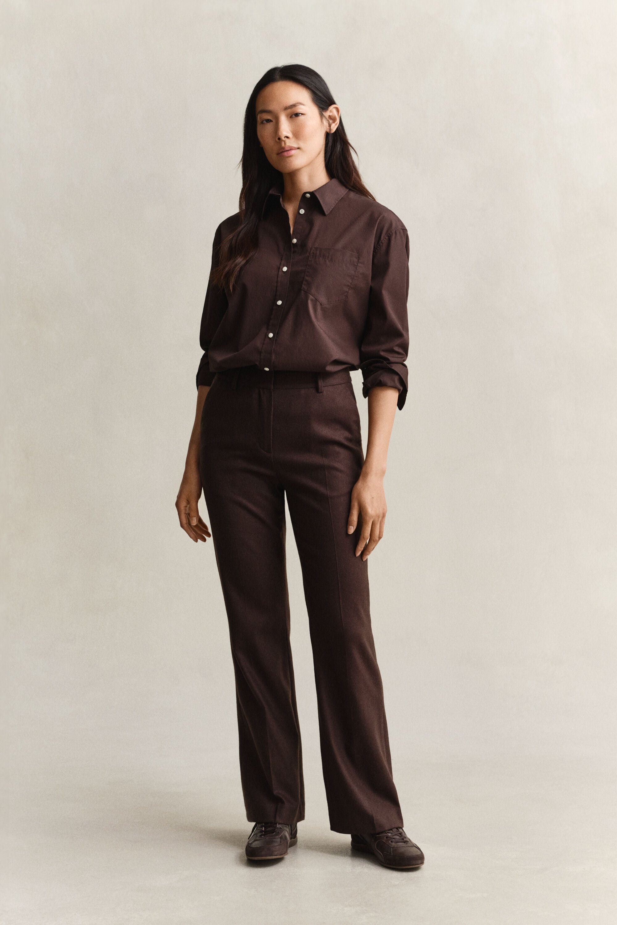 Camicia classica in popeline relaxed fit