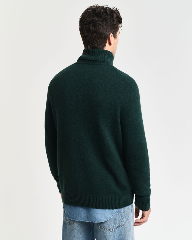 Maglia a collo alto in misto lana