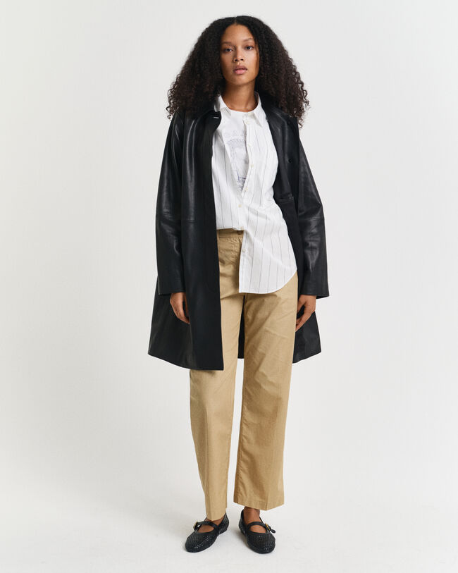 Impermeabile in pelle