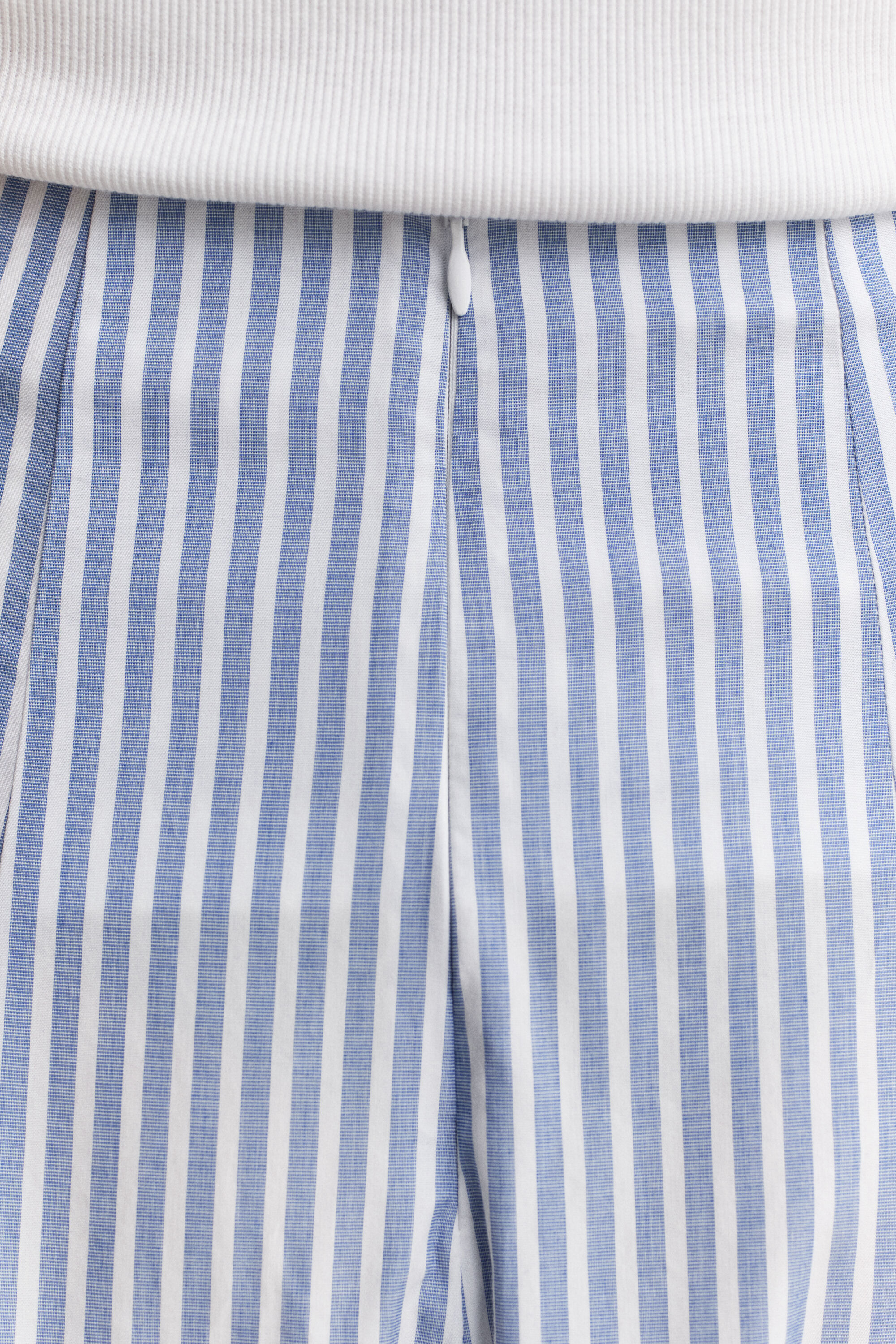 Gonna midi in cotone a righe