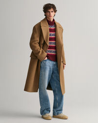 Maglia girocollo a imbuto Fair Isle