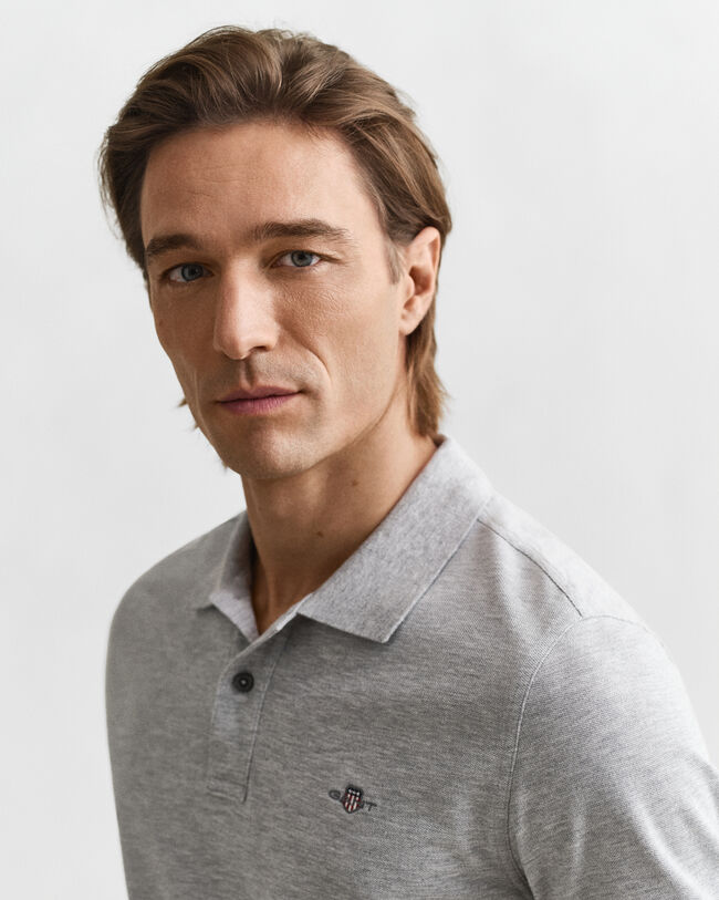 Polo Shield in piqué regular fit