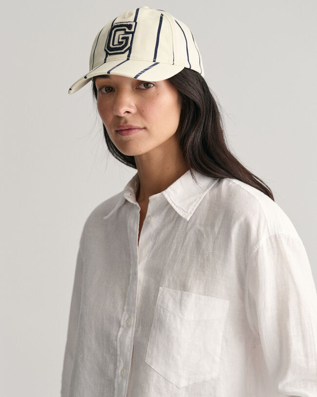 Camicia corta in lino relaxed fit