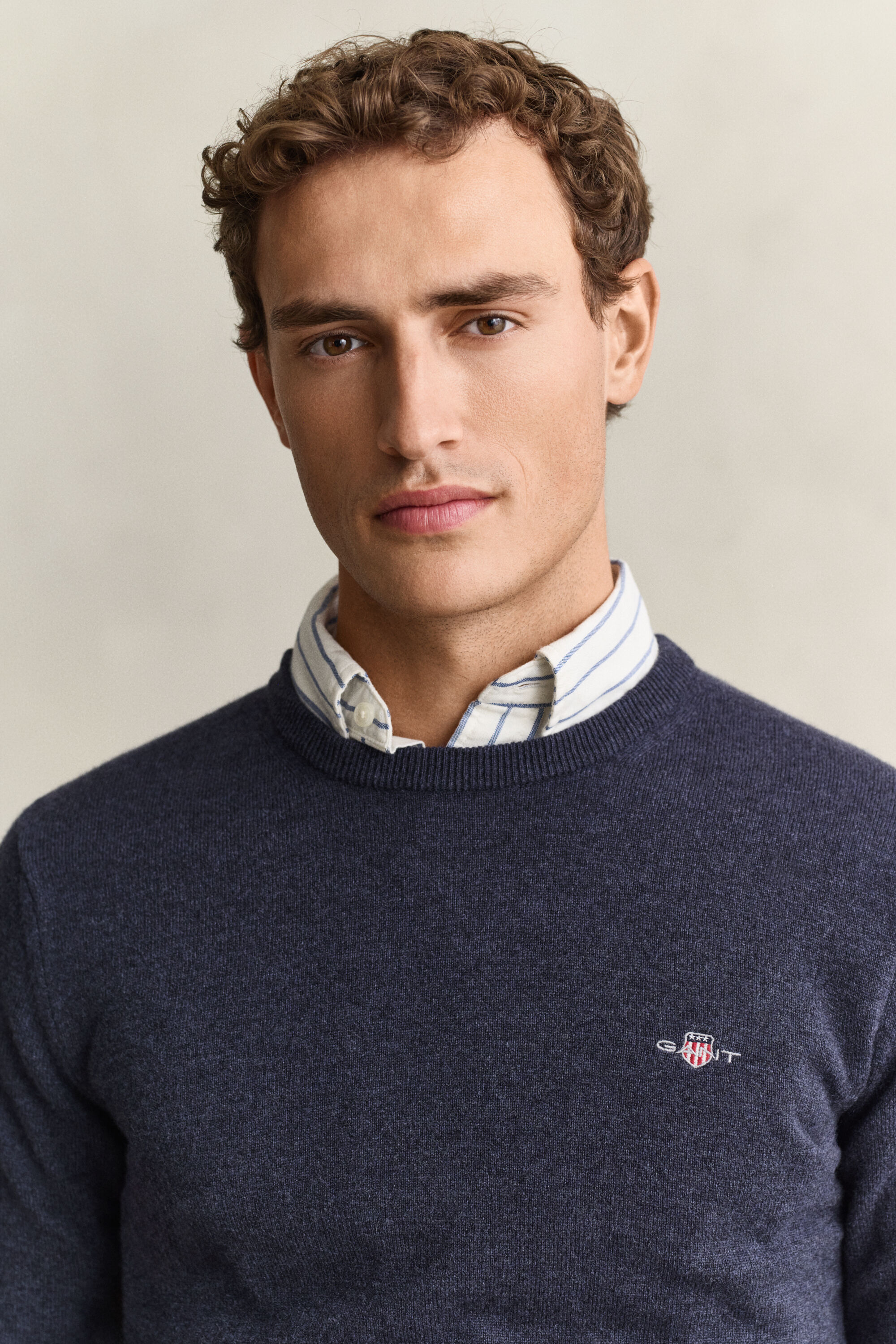 Maglia girocollo in lana d’agnello