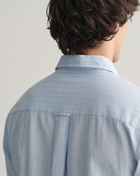 Camicia Seersucker gessata relaxed fit