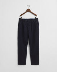 Pantaloni in twill di cotone stretti in fondo slim fit