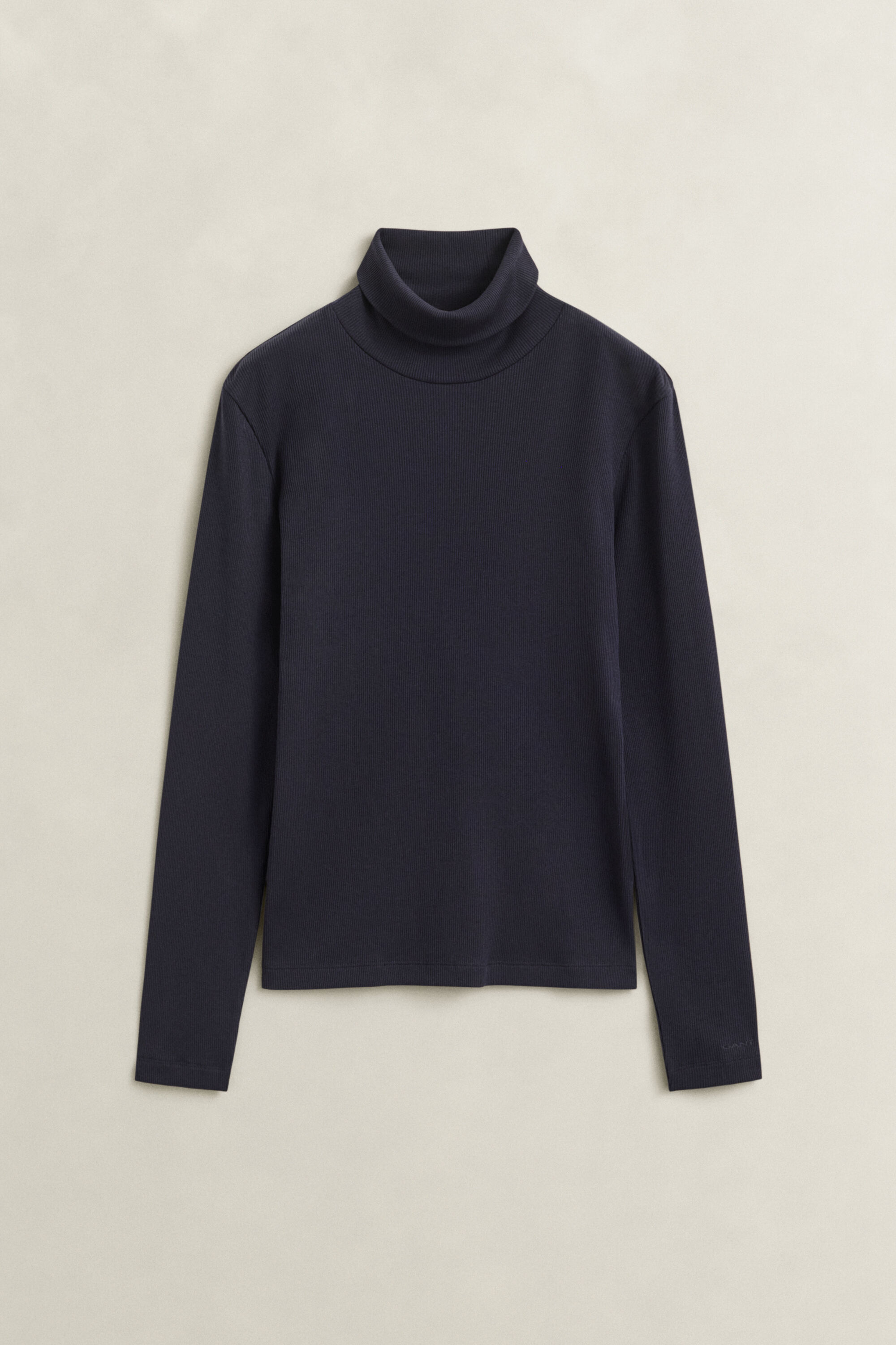 Maglia a collo alto a coste