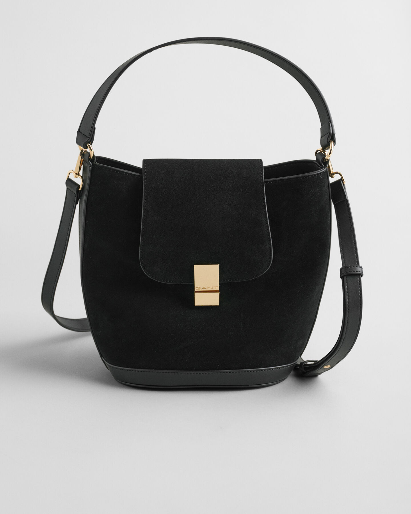 Borsa a secchiello in camoscio