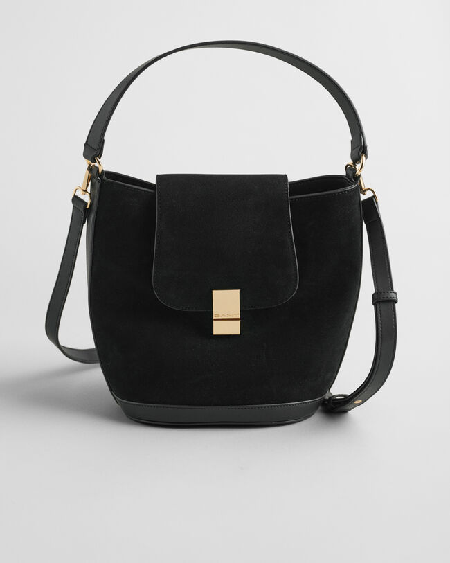 Borsa a secchiello in camoscio