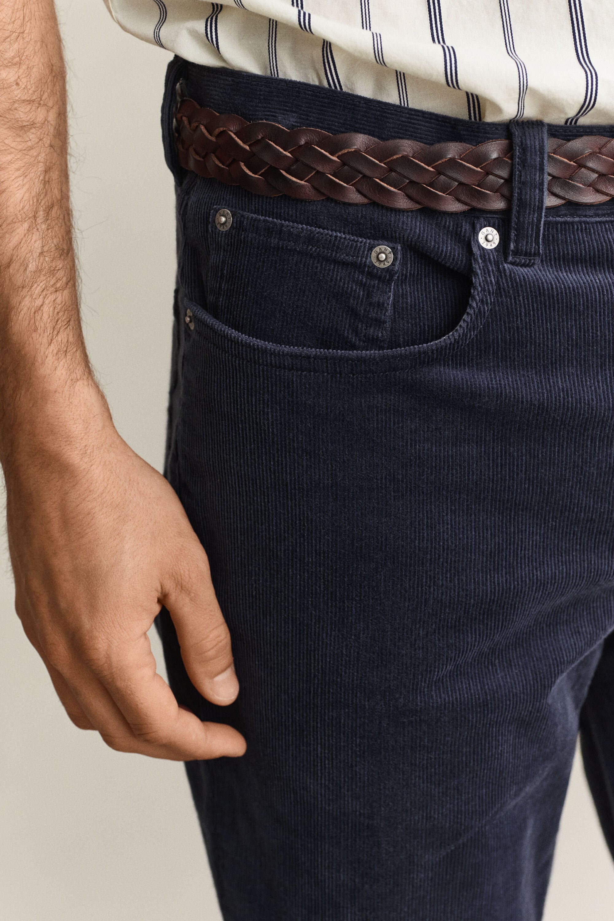 Jeans in velluto a coste