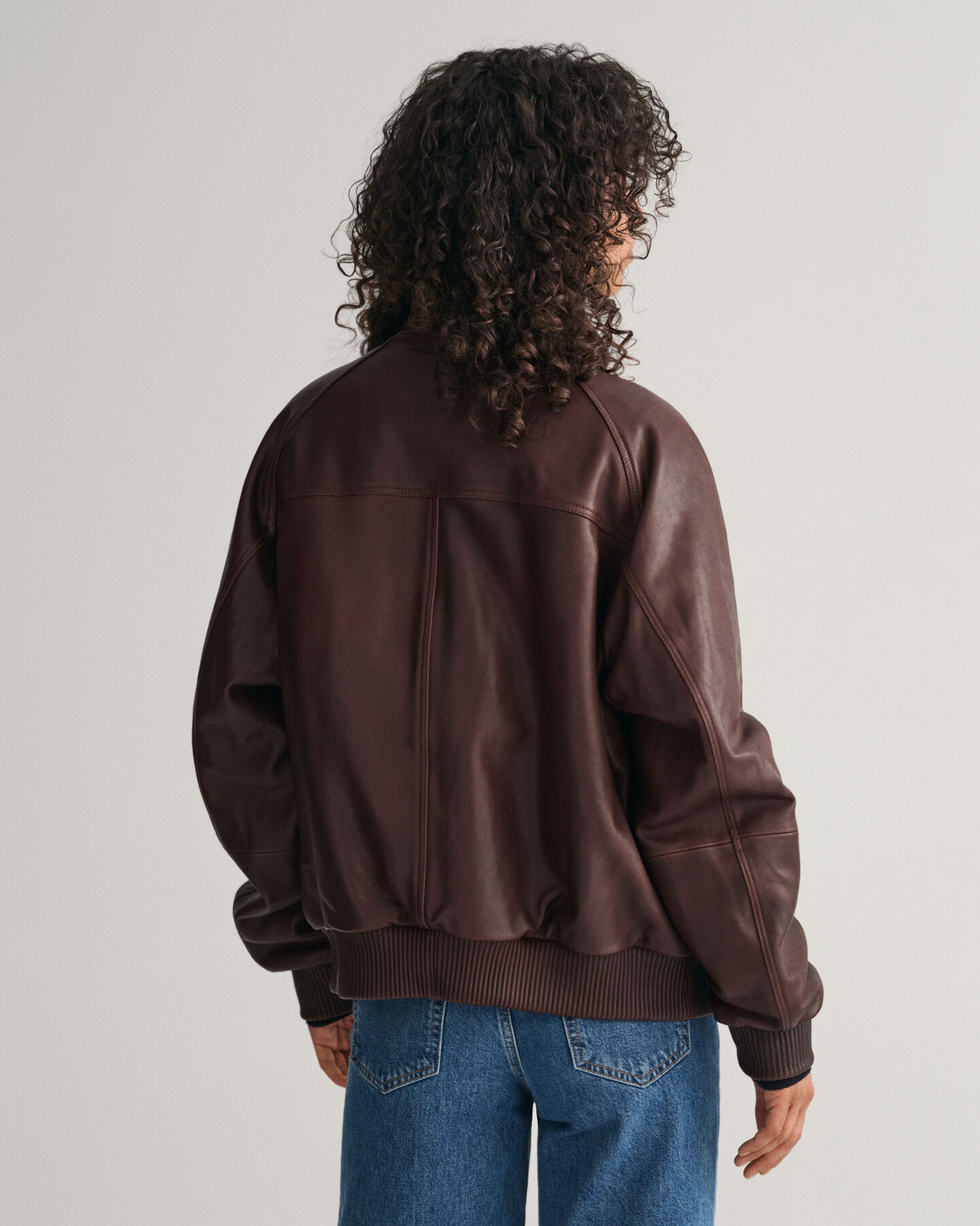 Giacca bomber in pelle