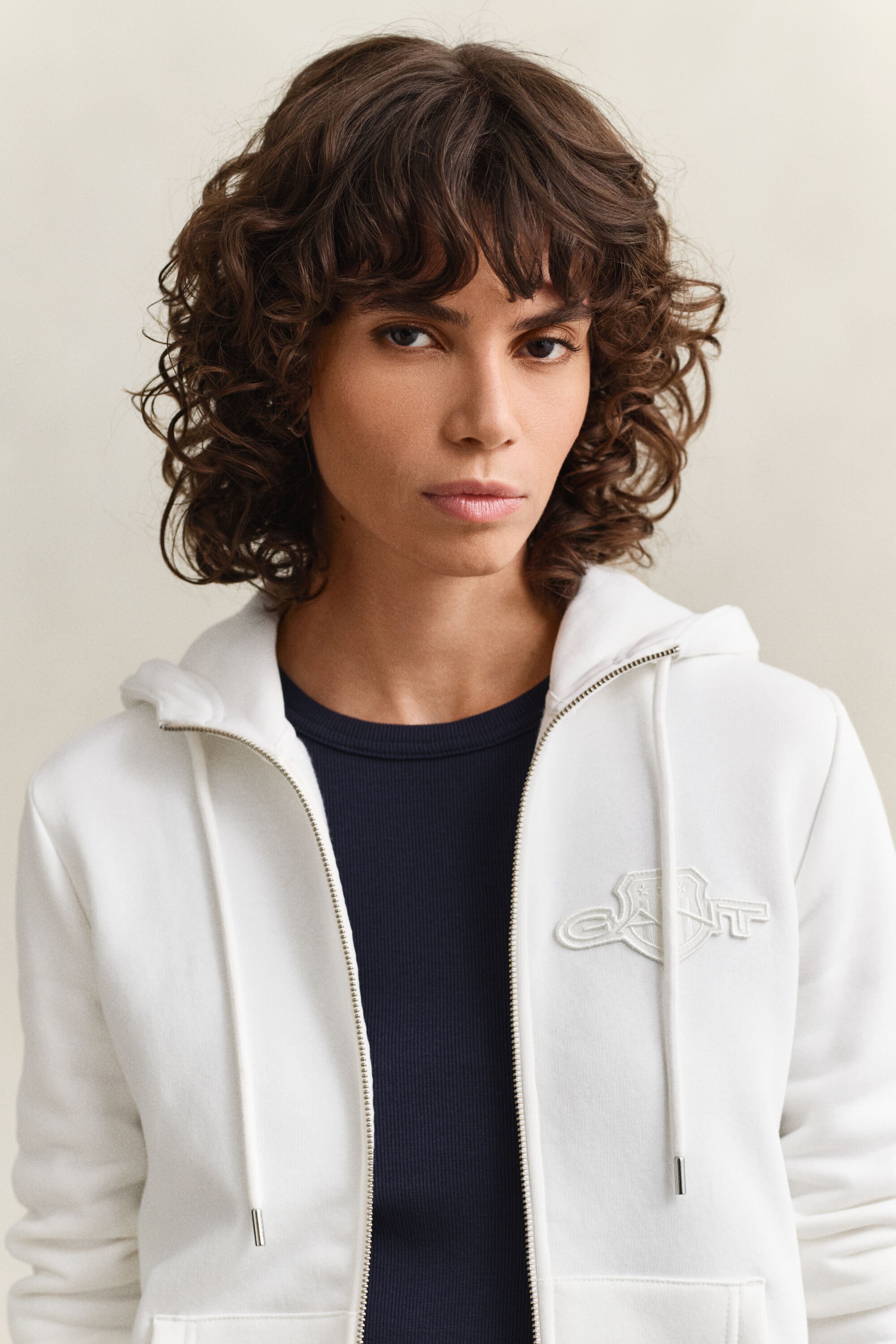 Felpa con zip e cappuccio Tonal Shield