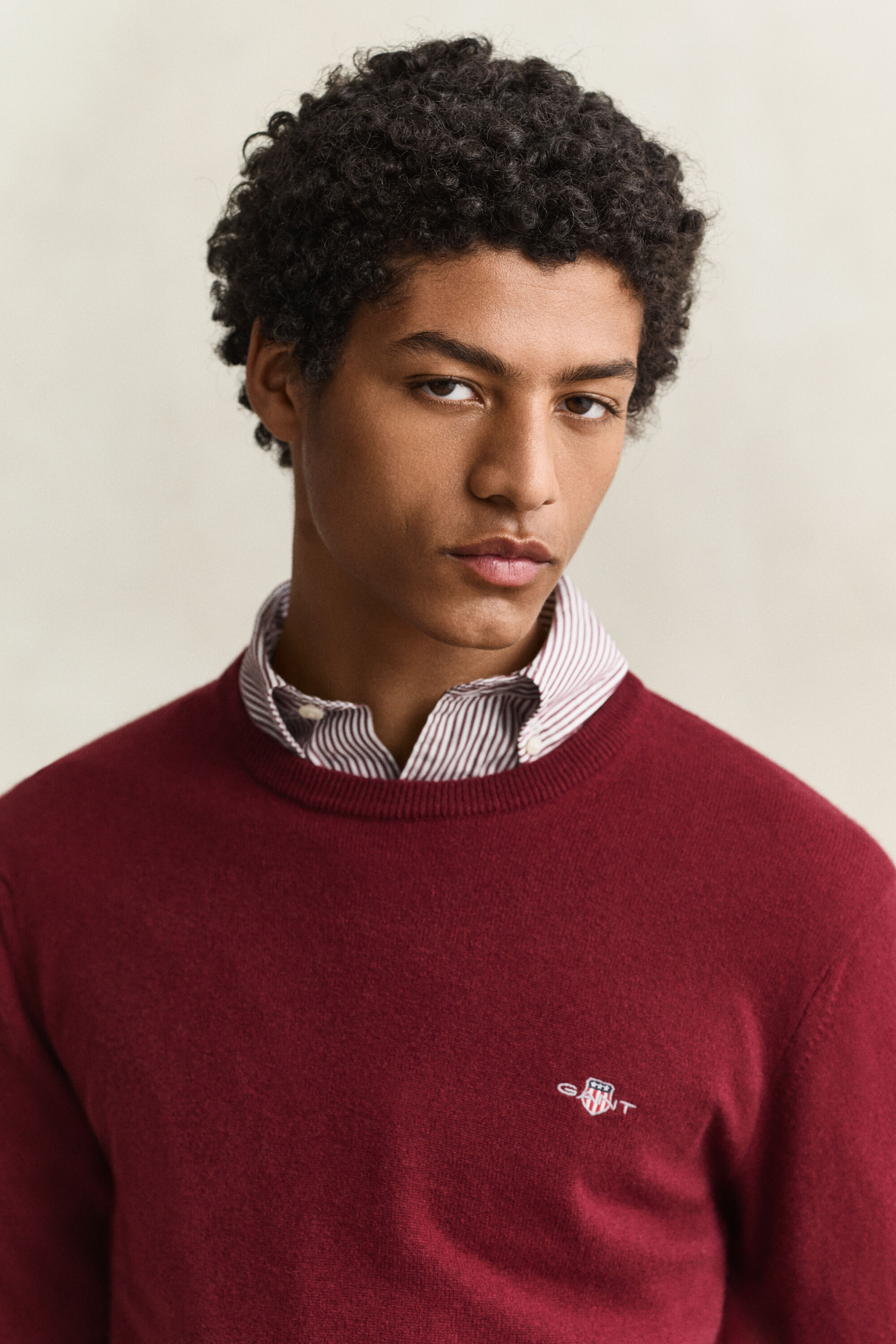 Maglia girocollo in lana d’agnello