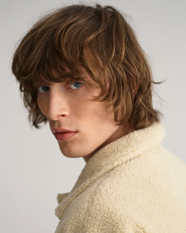 Camicia giacca in Sherpa oversize