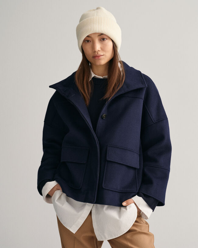 Berretto in lana a coste