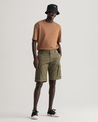 Pantaloncini cargo in twill relaxed fit