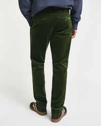 Pantaloni chino in velluto a coste slim fit