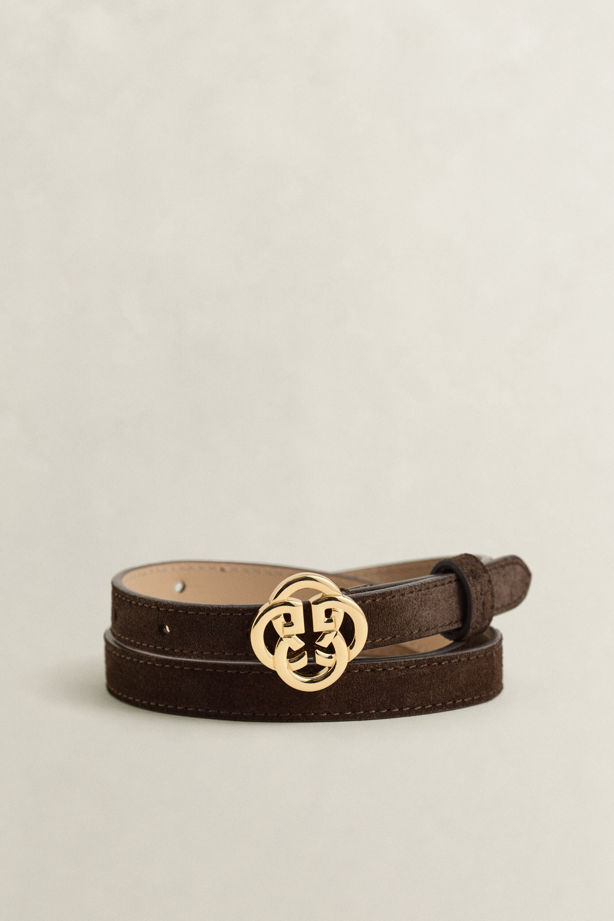 Cintura in camoscio a monogramma
