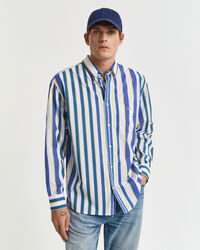 Camicia stampata a righe relaxed fit