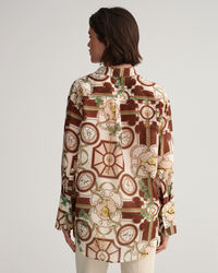 Camicia American Luxe in misto seta-cotone relaxed fit