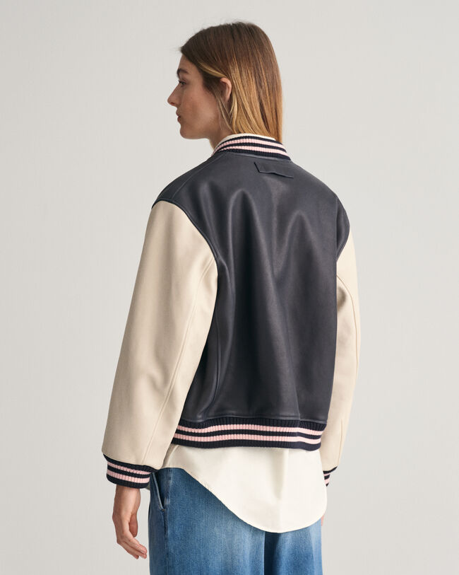 GANT Varsity Jacket in pelle