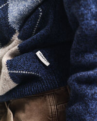 Maglia girocollo a rombi