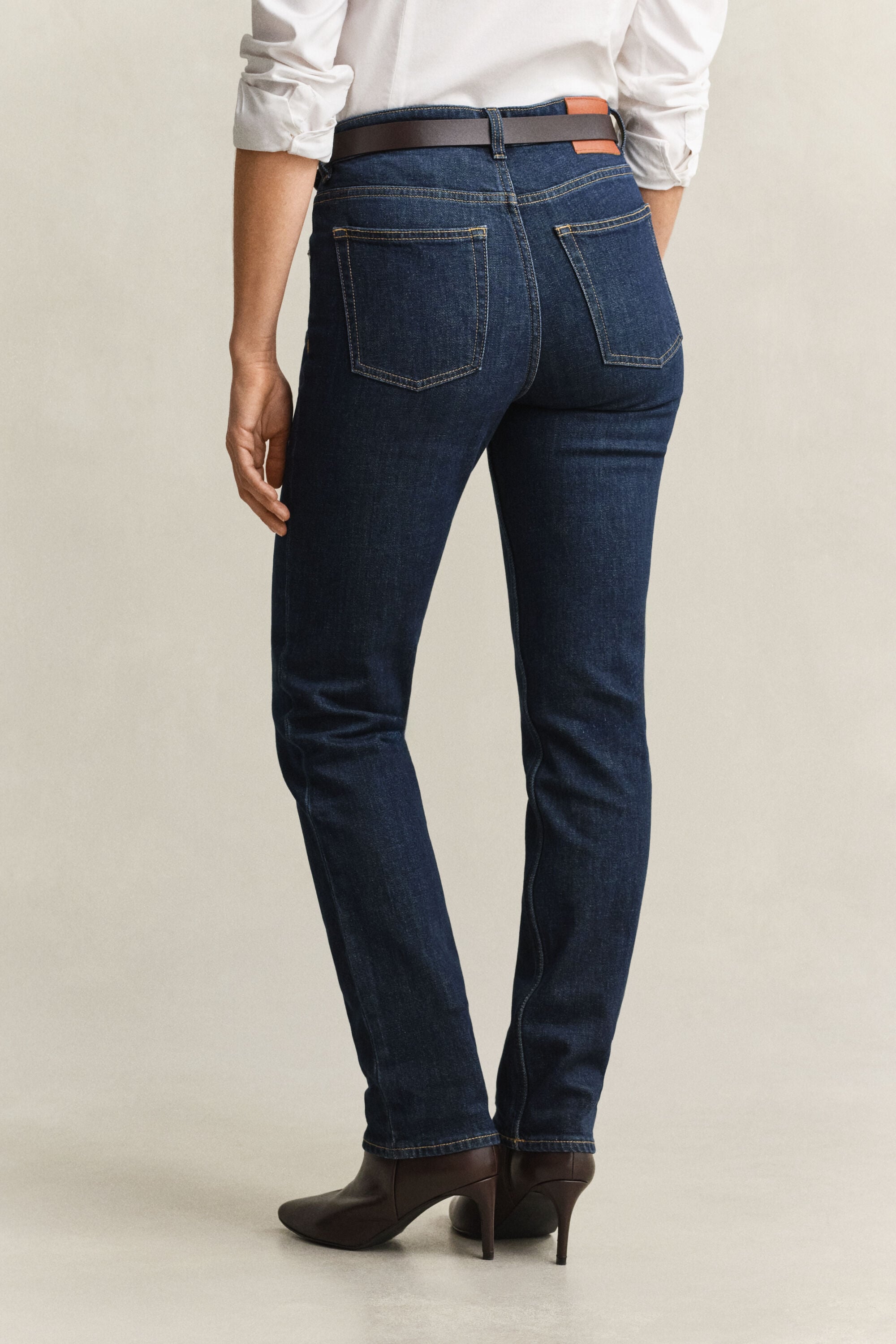 Jeans elasticizzati con gamba dritta