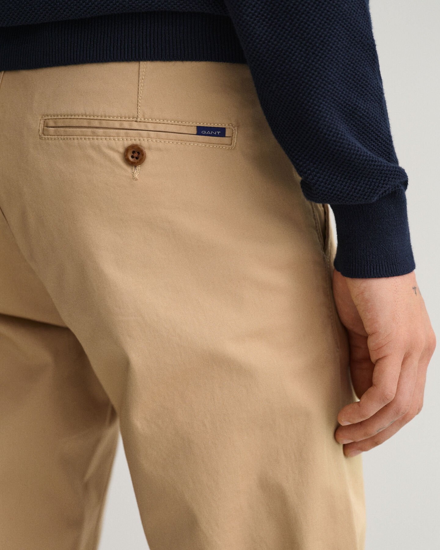 Pantaloni chino Hallden in twill slim fit
