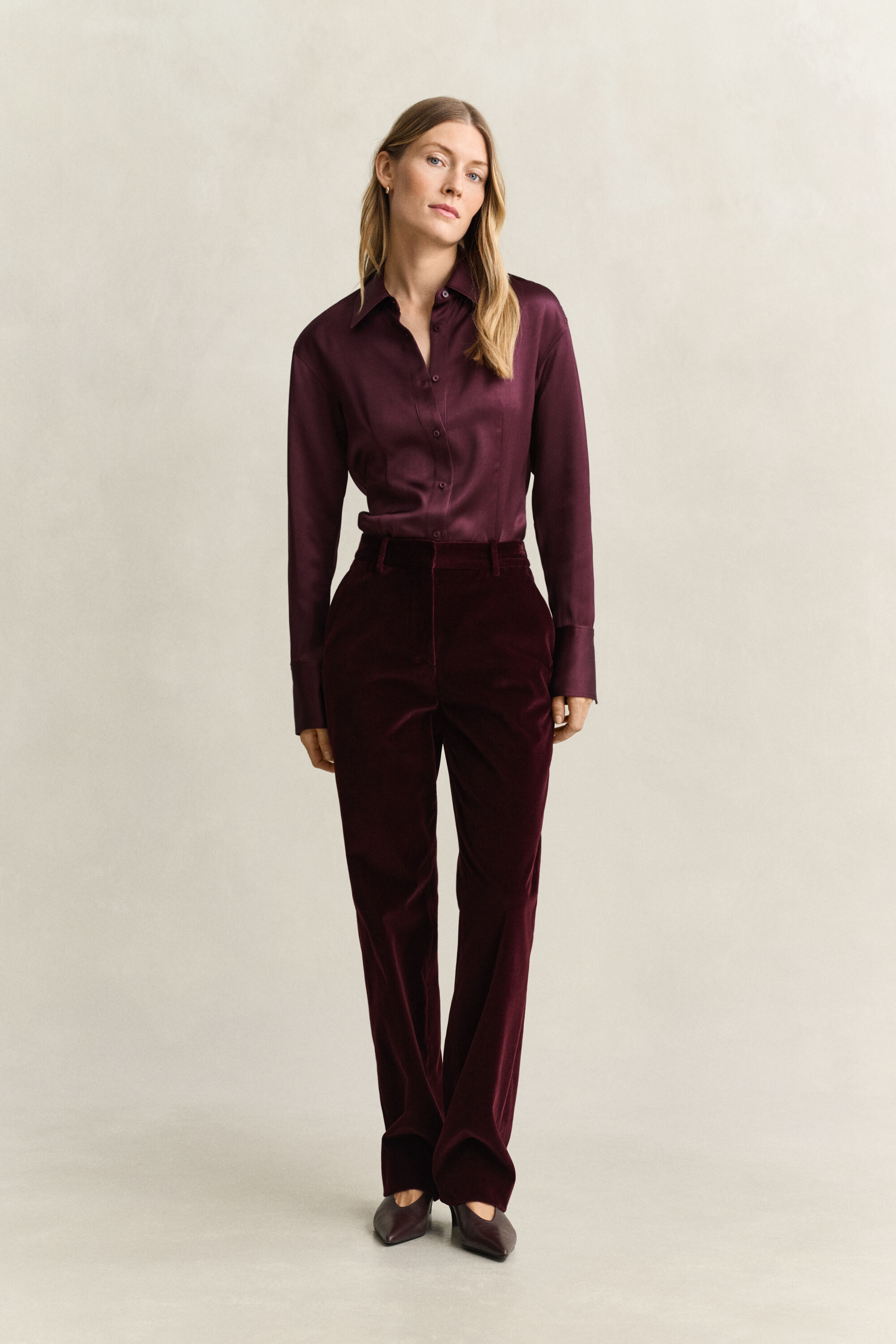 Pantaloni sartoriali in velluto