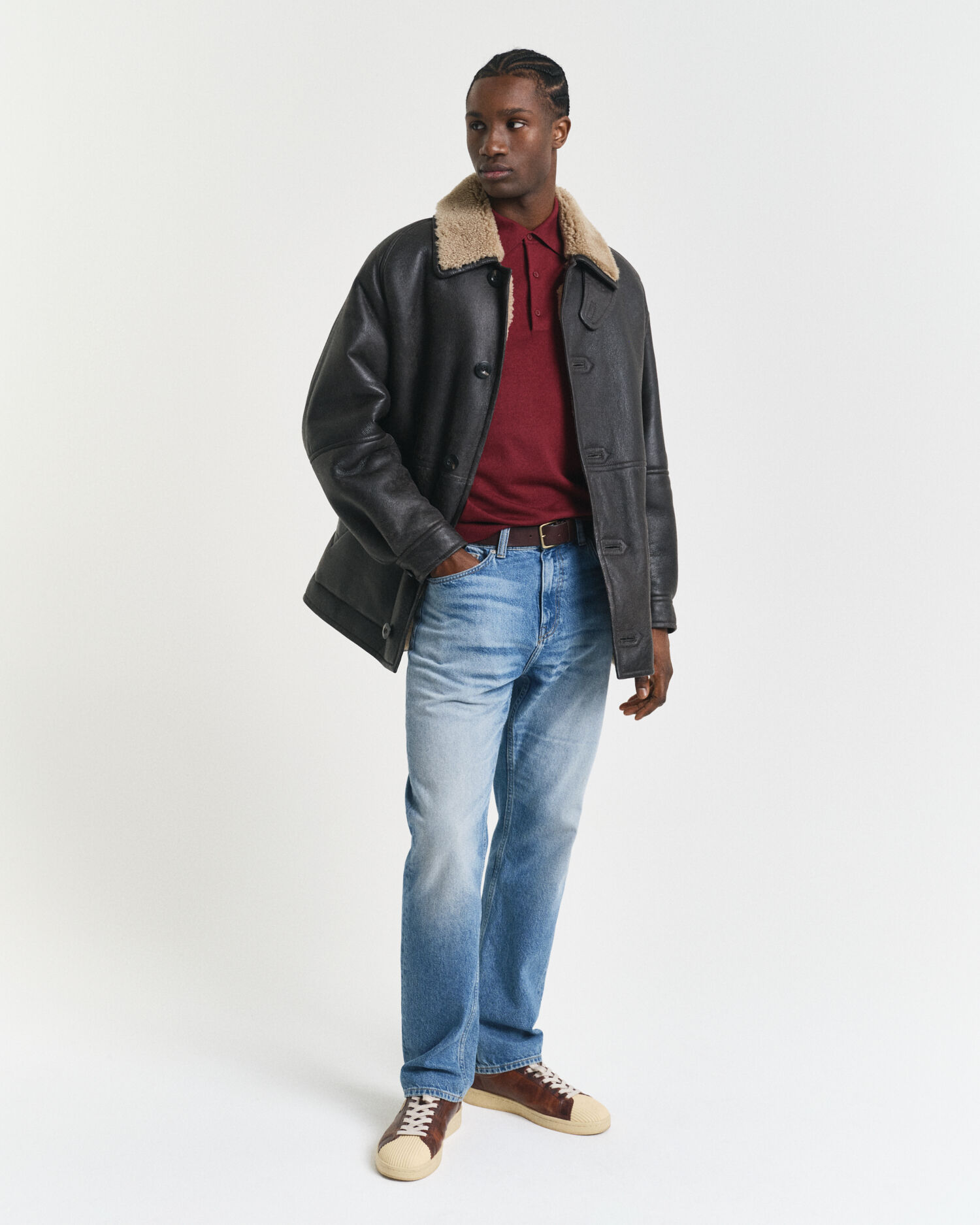 Polo in finissima lana merino