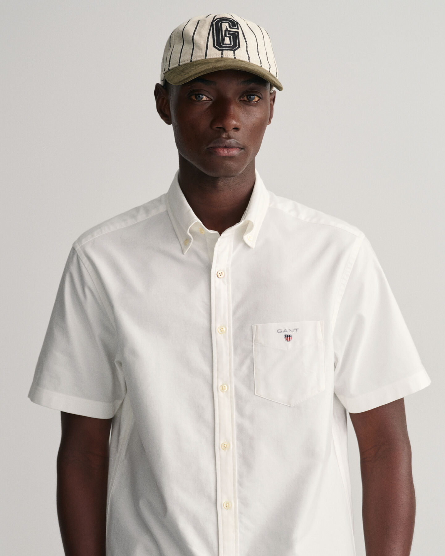 Camicia Oxford a maniche corte regular fit