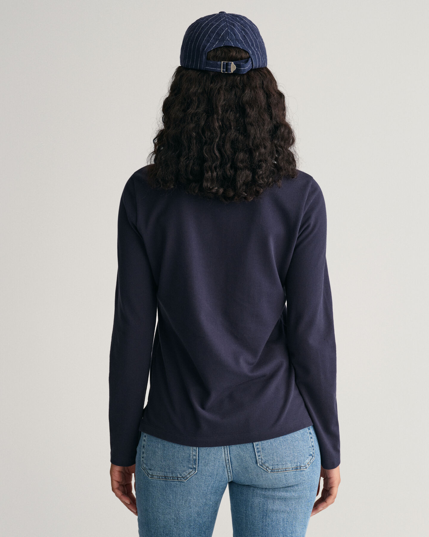 Polo in piqué a maniche lunghe Shield